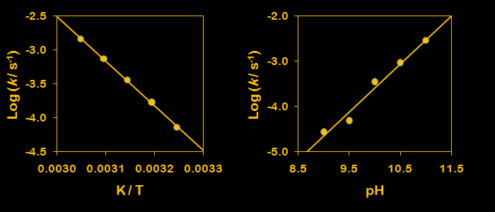 orders of reaction graphs. production scale reaction,